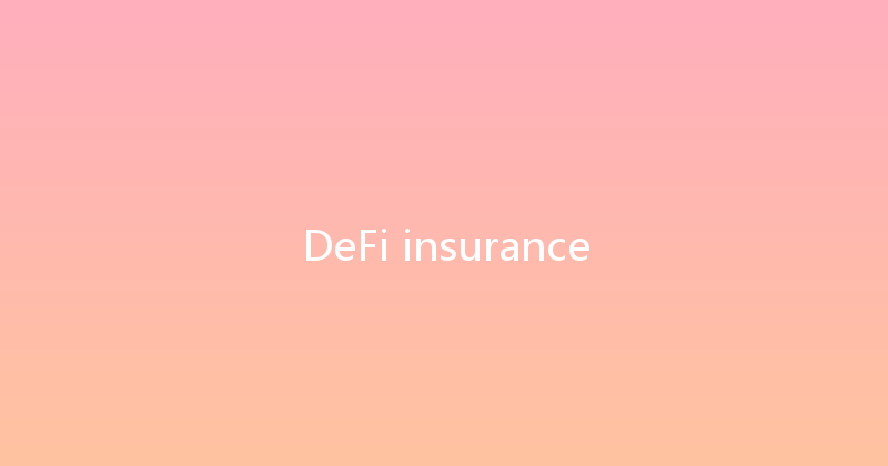 DeFi insurance 